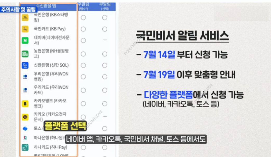 국민비서 알림
