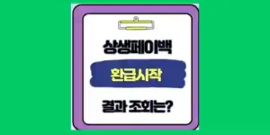 상생페이백 환급