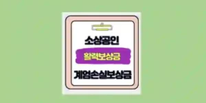 소상공인 활력회복지원금